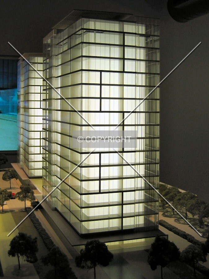 Southeast corner of model in Reflections Sales Office