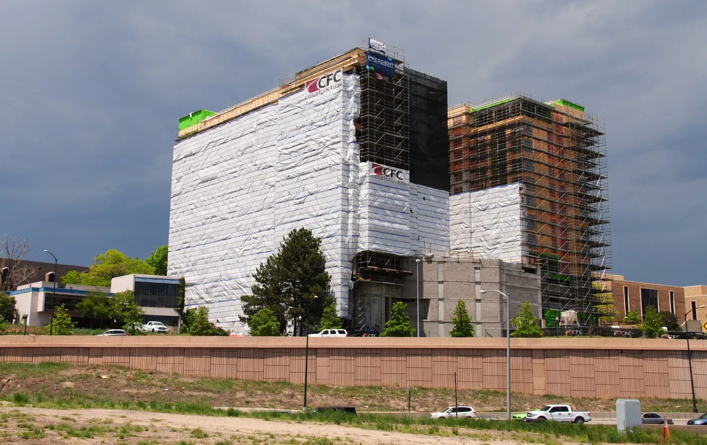 View from the southeast