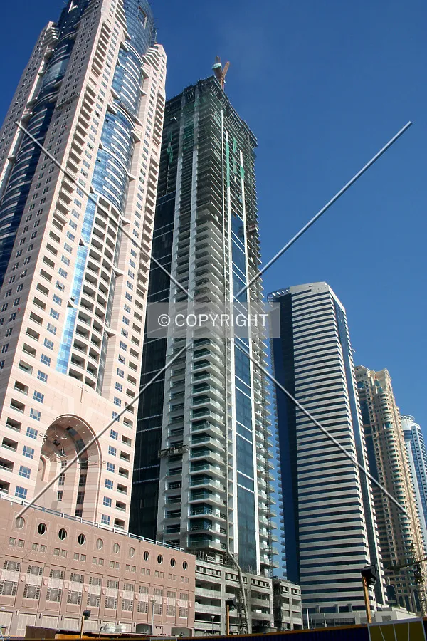 Looking up from the base