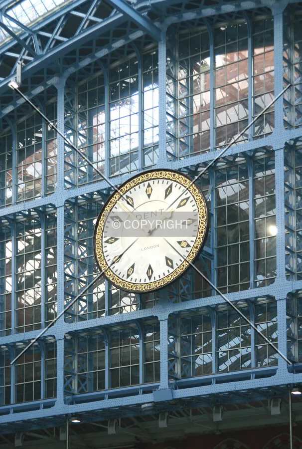 Clock on the south wall