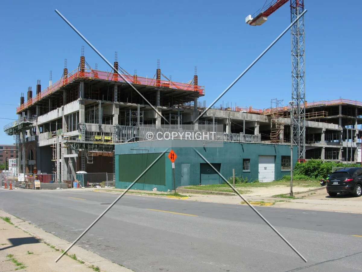View to the northwest across King Street