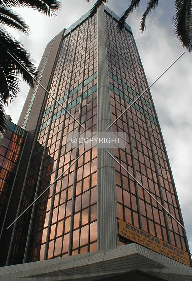 Looking up the tower from the entrance