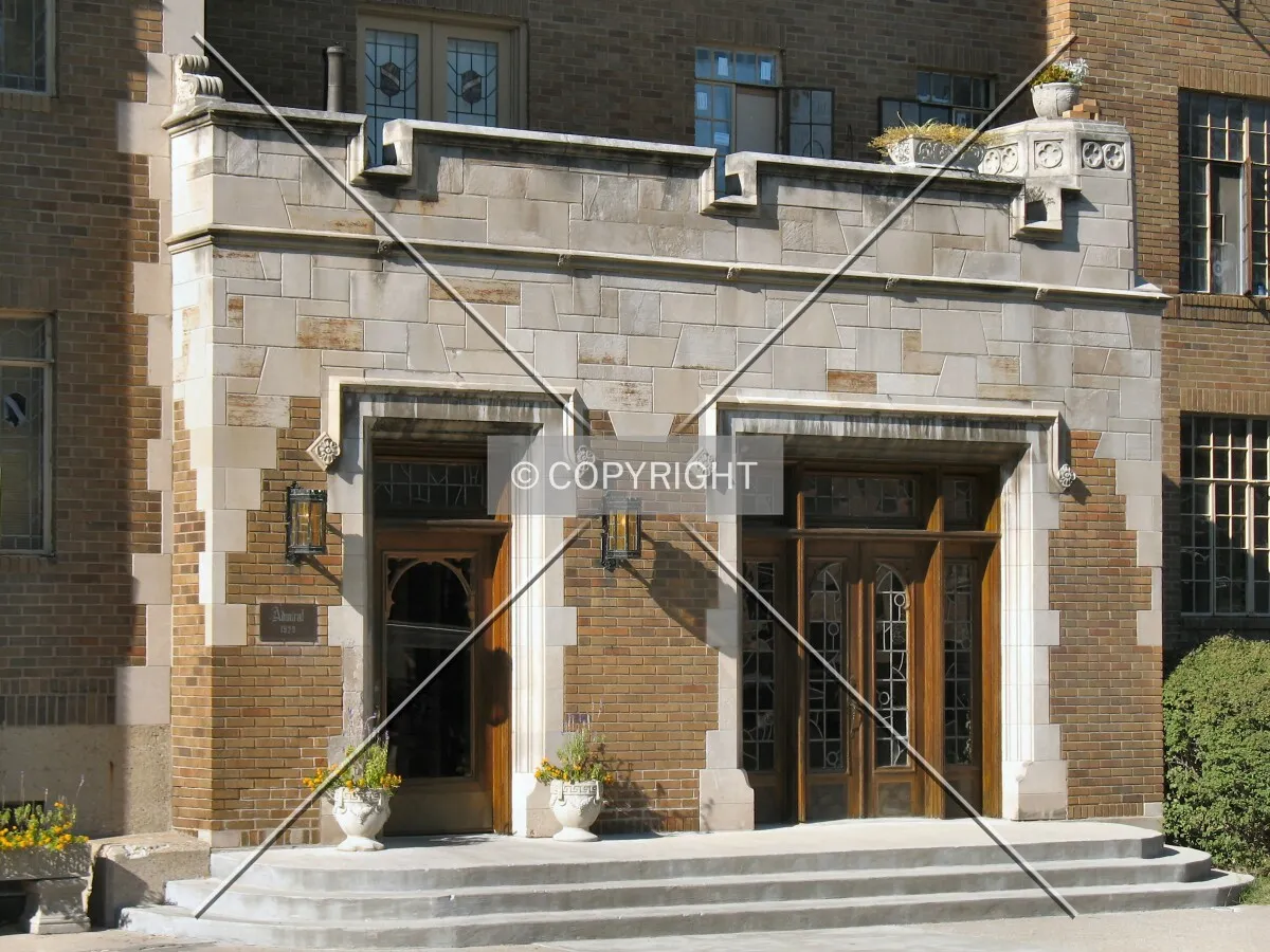 Entrance on south side