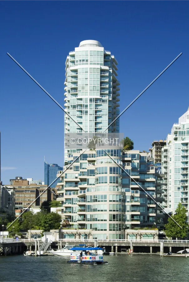 View from Granville Island with Ocean Tower behind