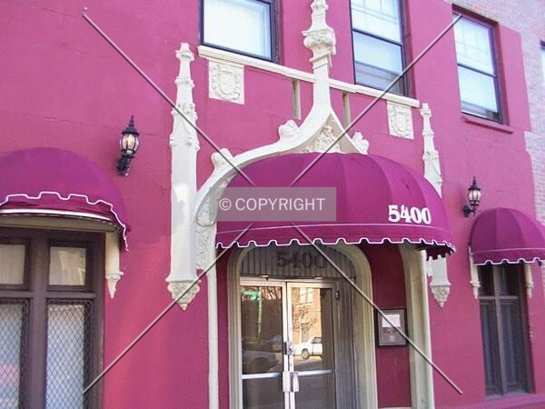 Main entrance on Harper before renovation