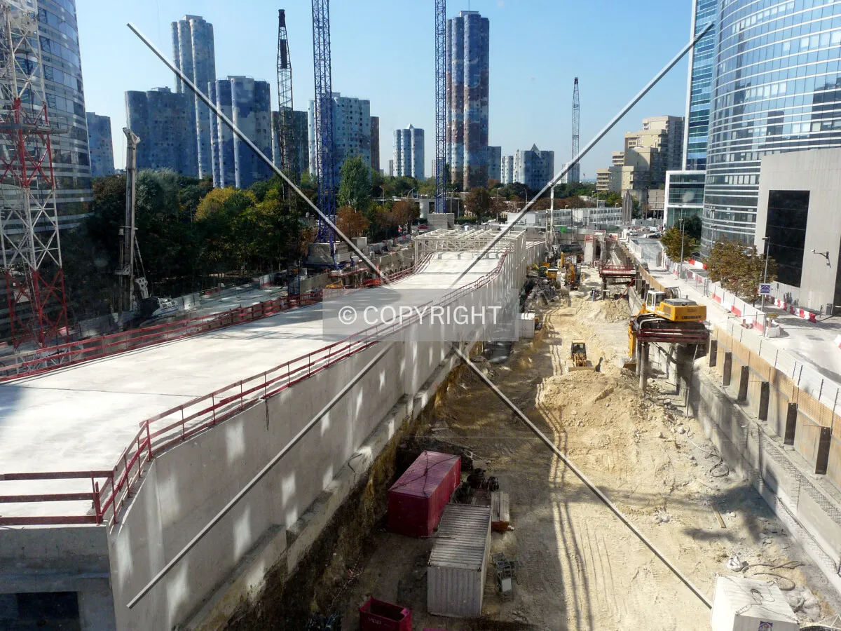 The construction site from the east