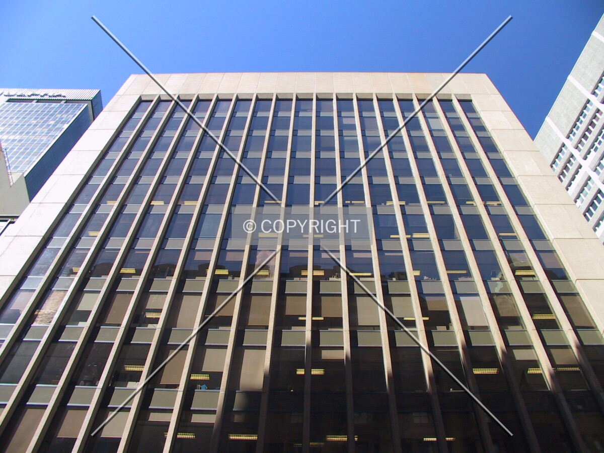 Looking up at the northwest facade