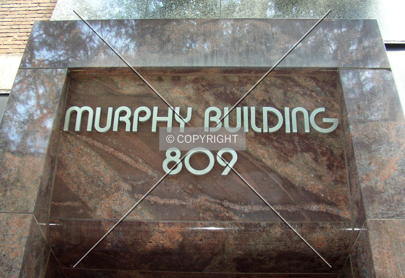 Signage at the South Calhoun Street entrance