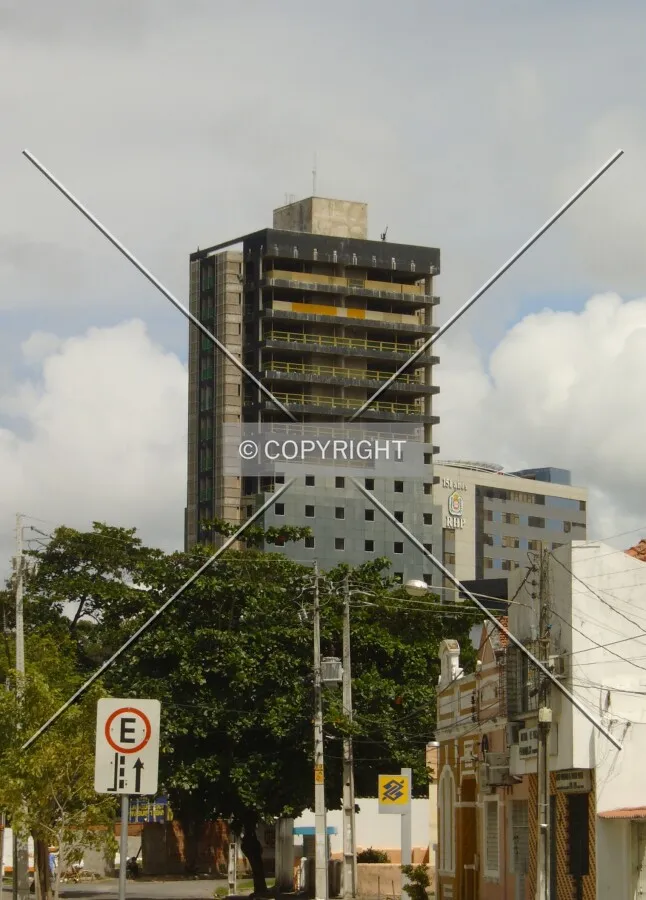 Cladding rising up the north façade