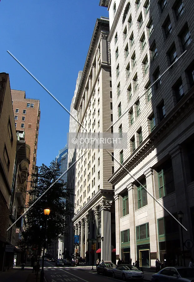 View from the southeast along Chestnut Street
