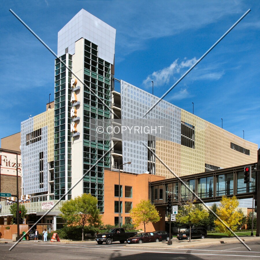 View to the northeast across 7th/Wabasha streets