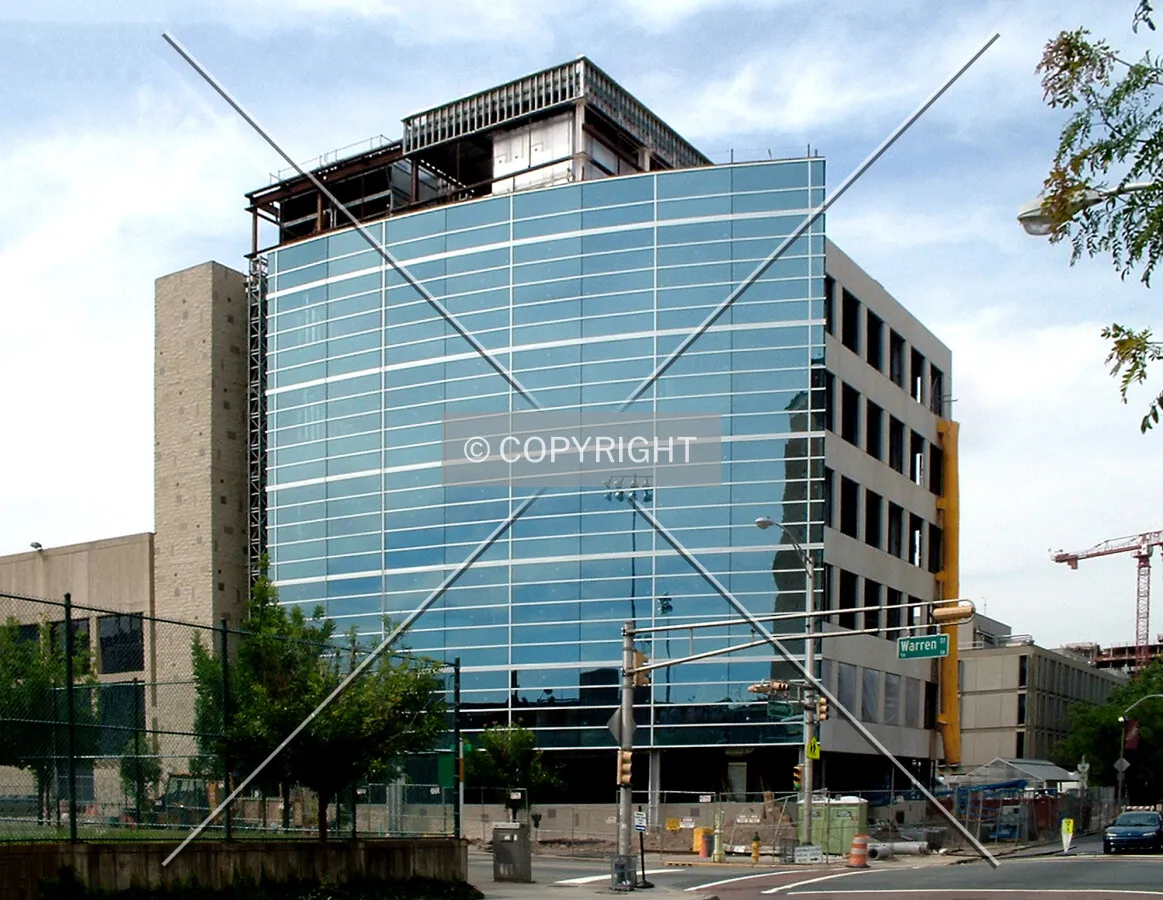 View from the south across Warren Street