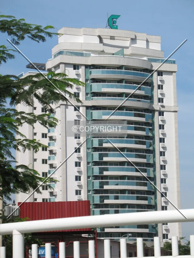 Distant view of the top floors