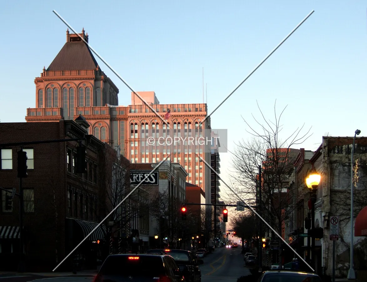View north from Washington Street