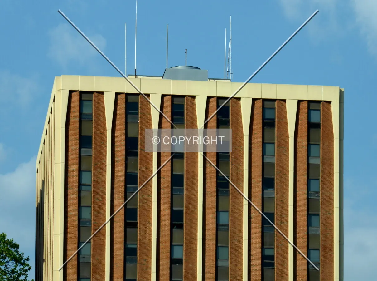 Upper floors from the south