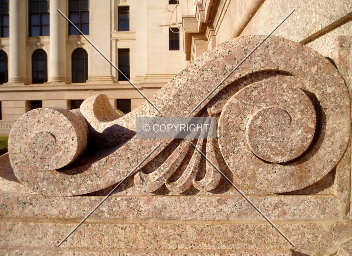 Sculpted detail near the front