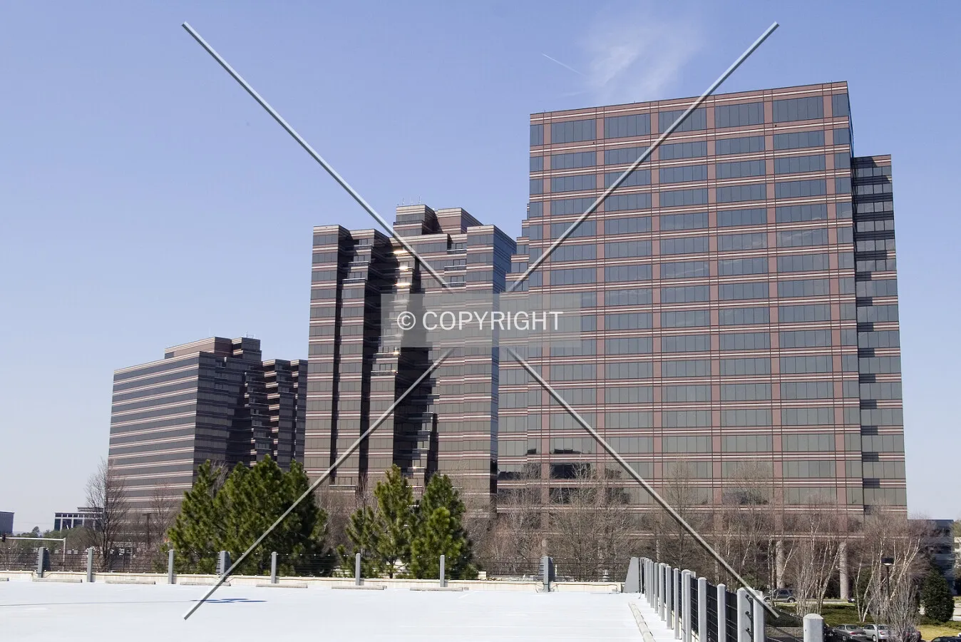 View north from the MARTA parking deck