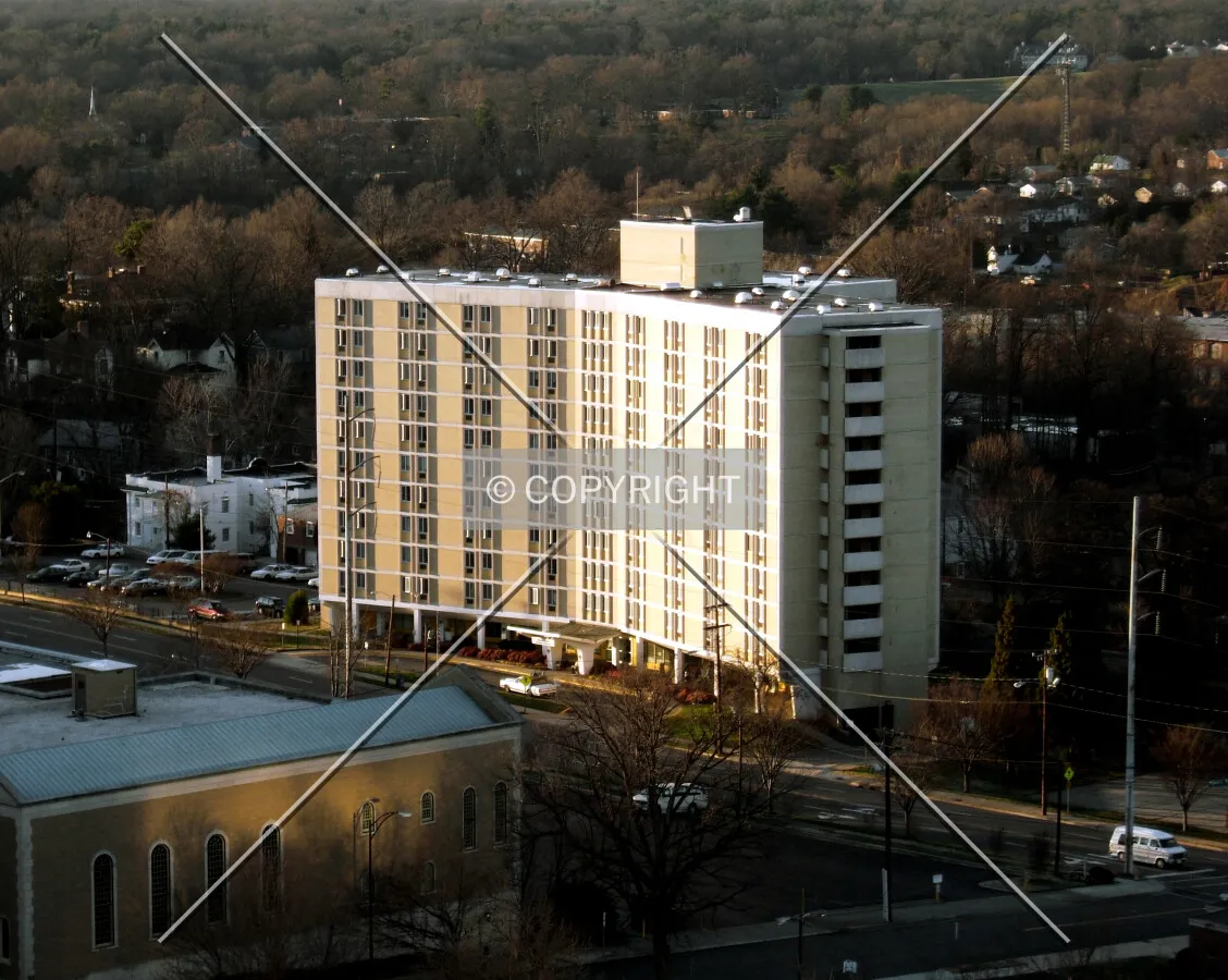 View from the southeast