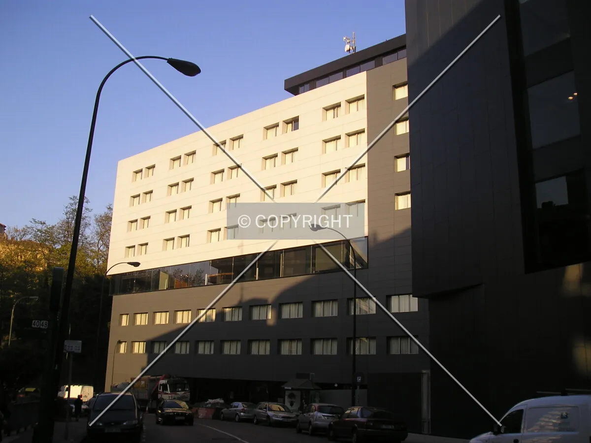 View of one of the wings of the building