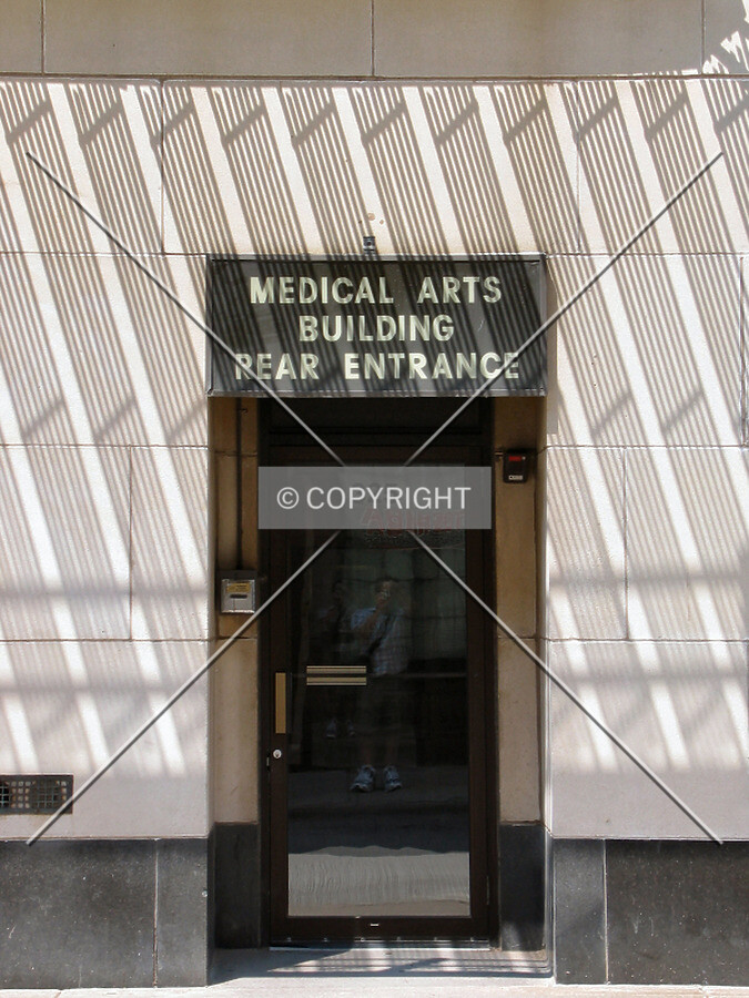 Michigan Street entrance, under shadow of the fire escape