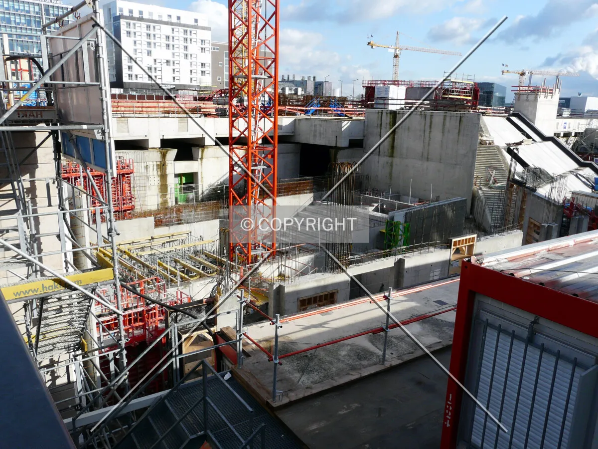 Overview from the bridge of Rue des Grands Moulins