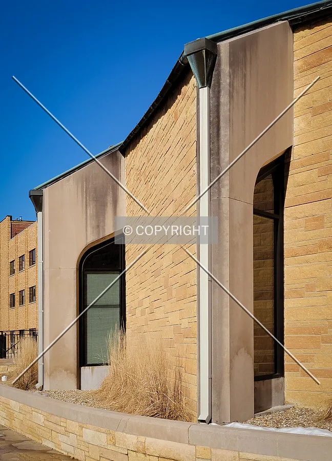 West facade; February 21, 2022