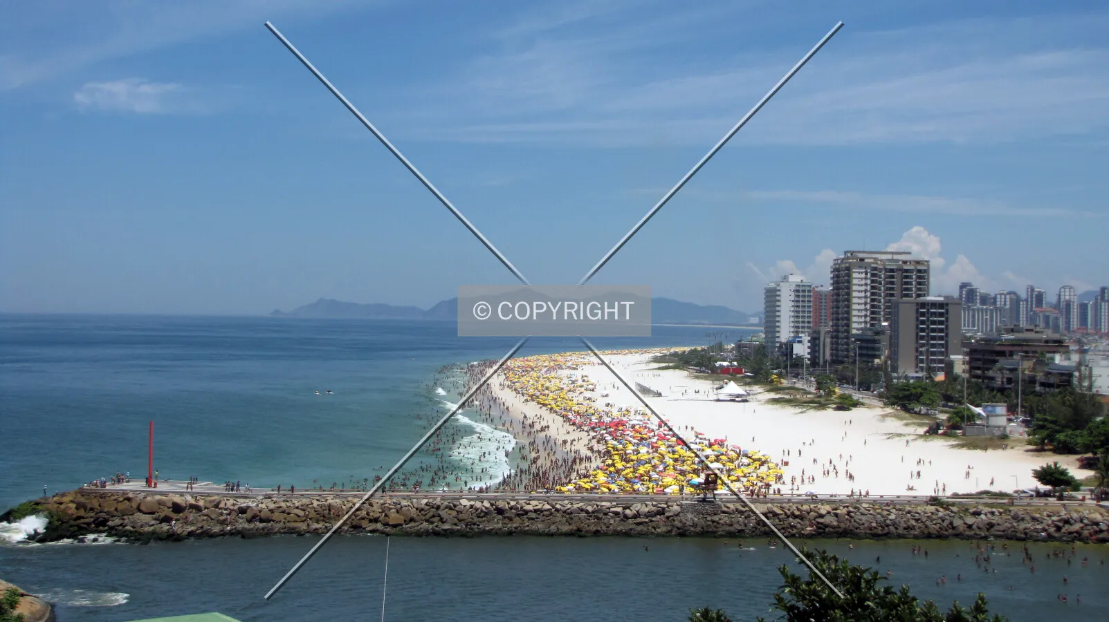 Praia do Pepê seen from Joá