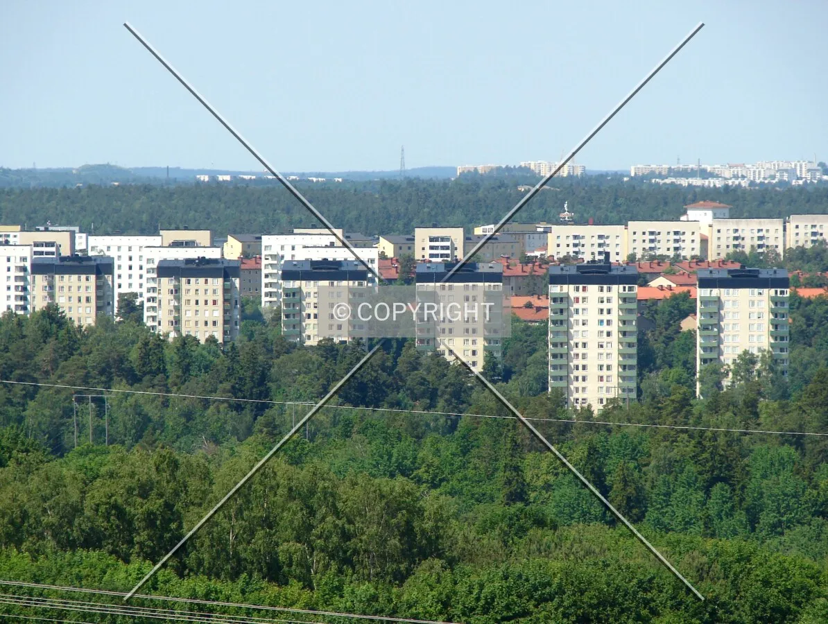 View from Högdalstoppen in the southeast