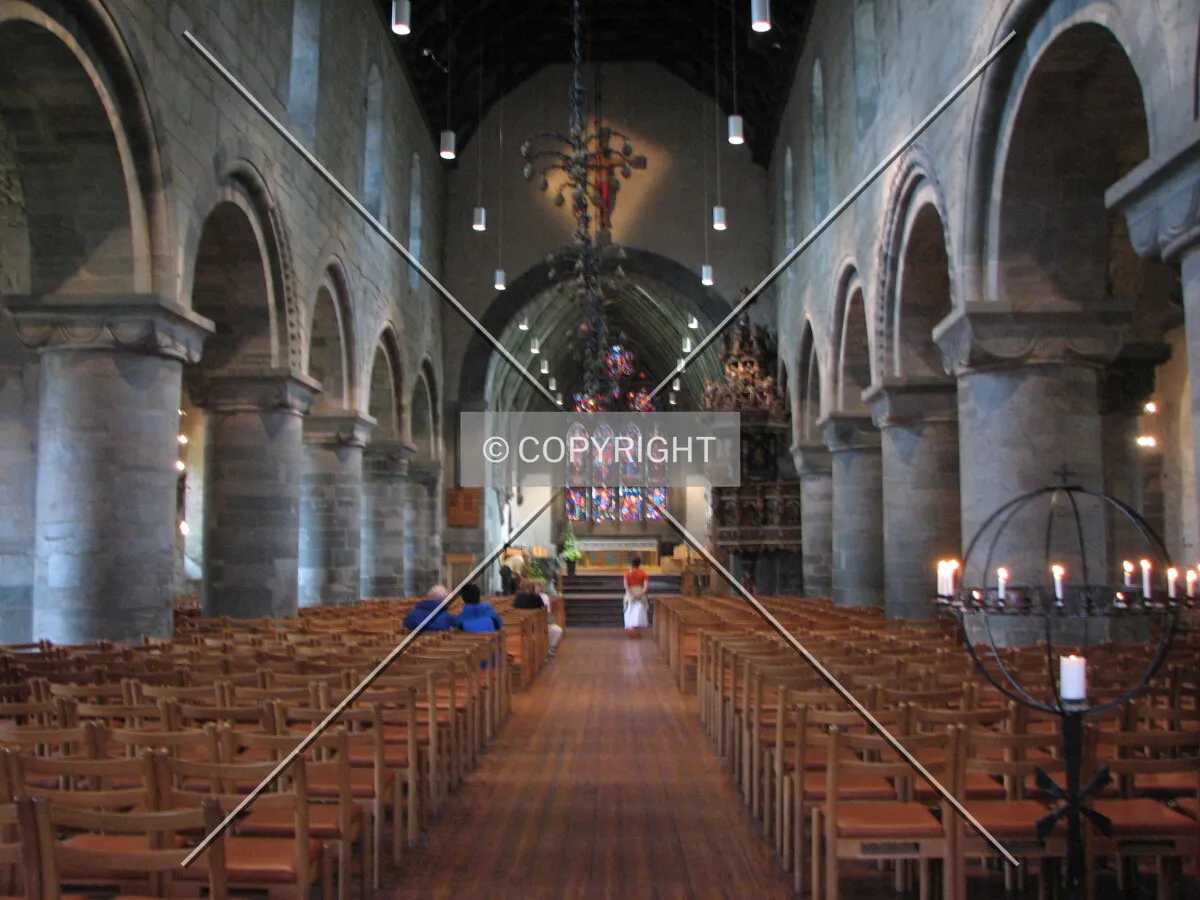 View down the nave