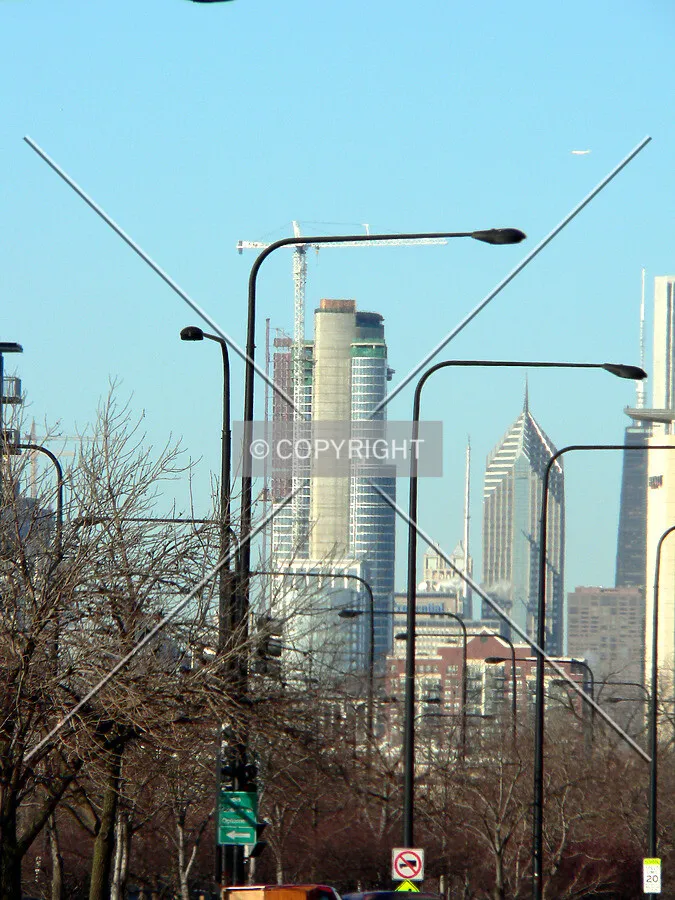 View to the northwest from King Drive near 34th Street