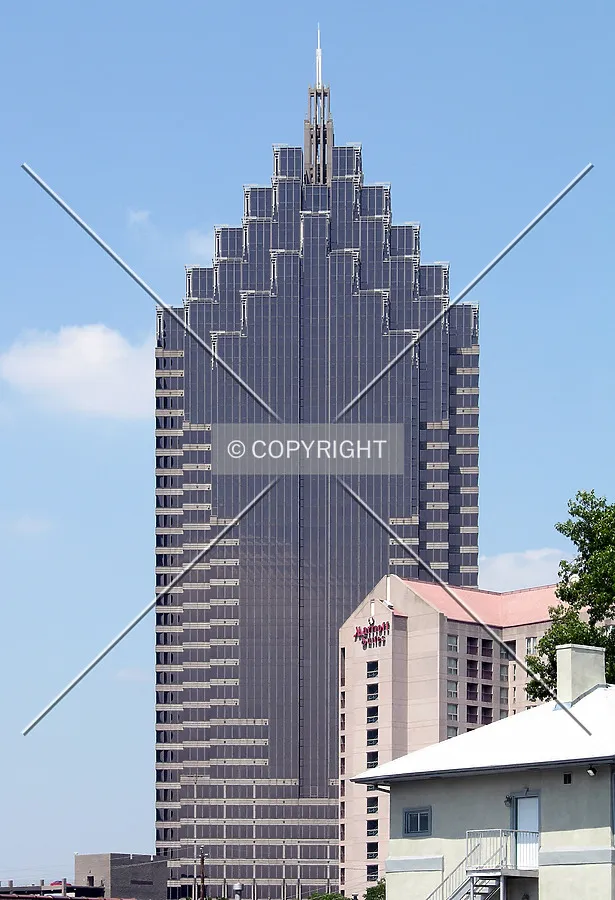Looking northeast from West Peachtree Street