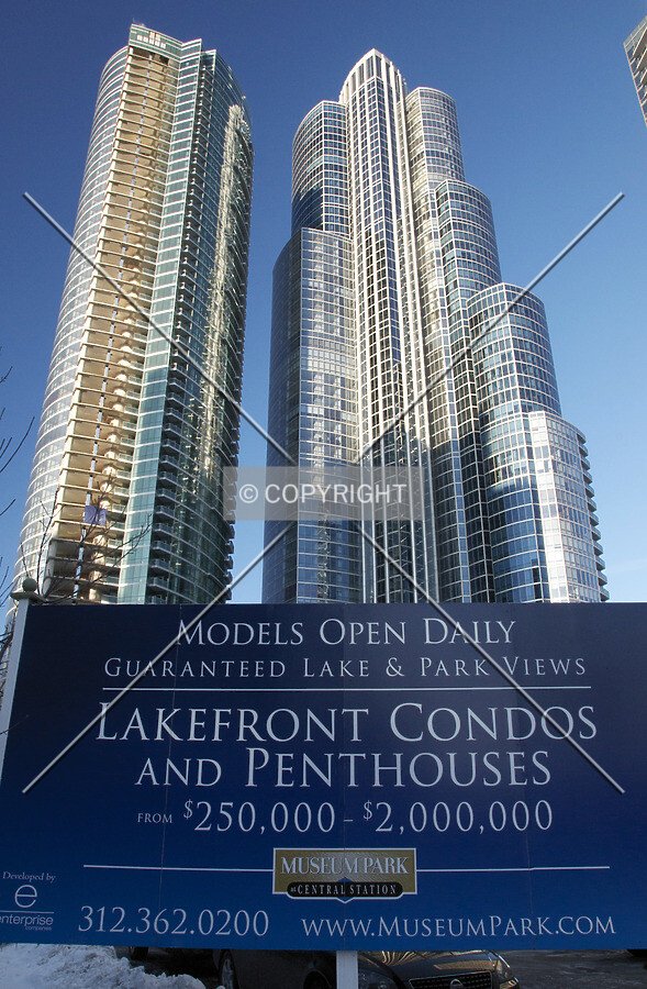 West and east towers viewed from the intersection of Indiana Avenue and 13th Street