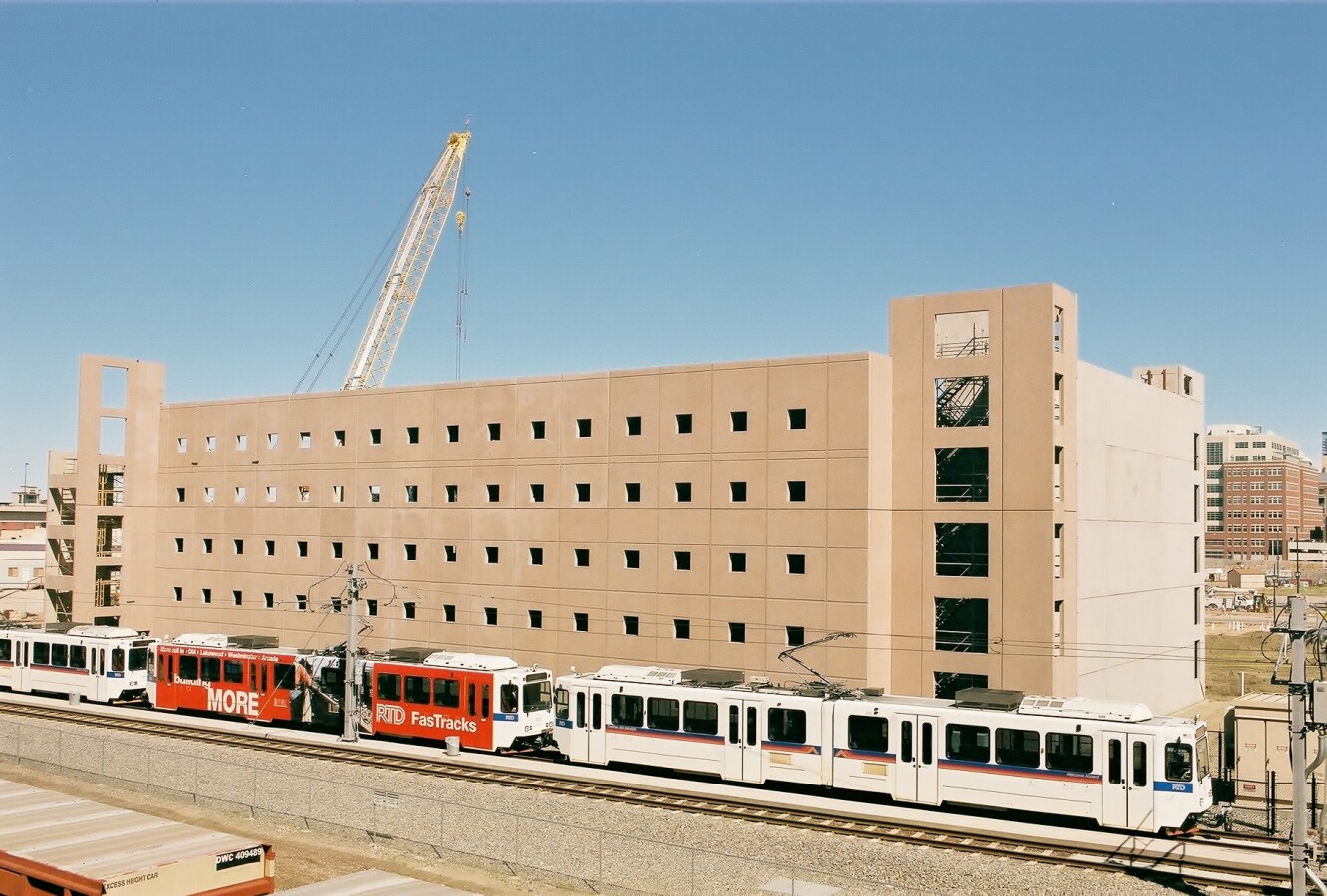 View of the parking deck