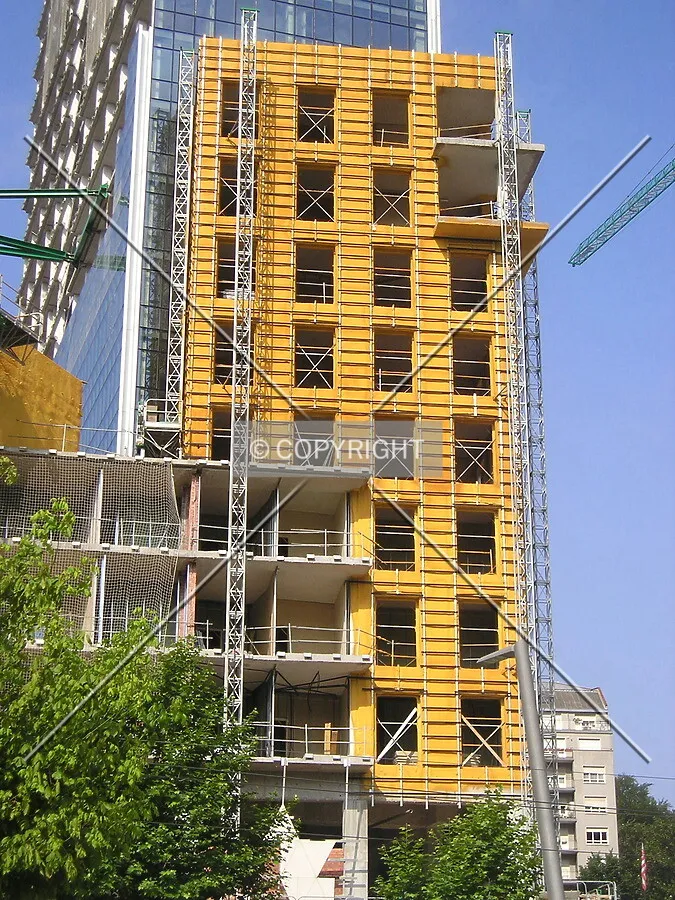 View of the lower part of the structure