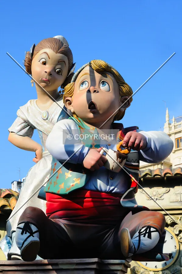 Ninot in the streets of Valencia