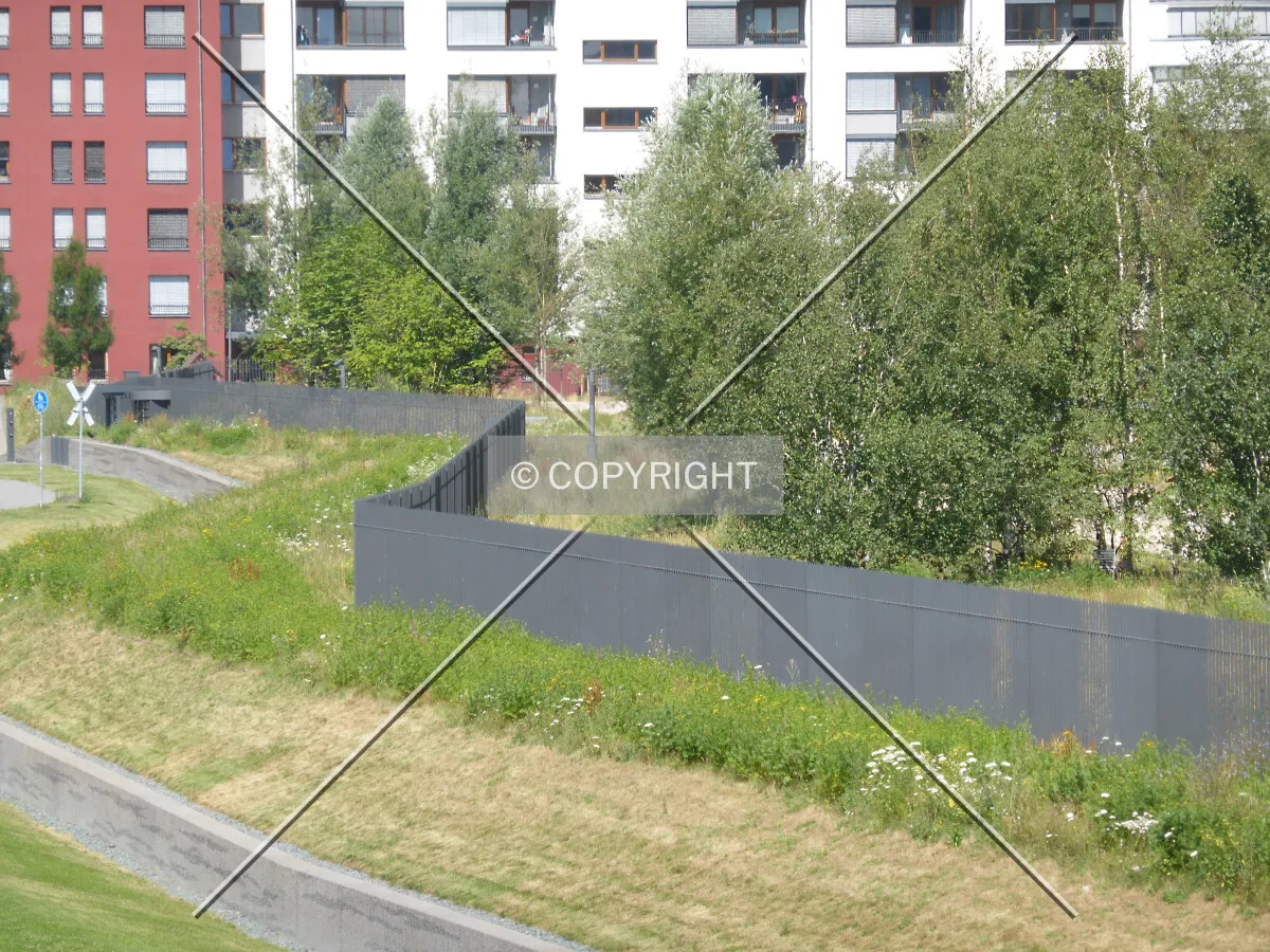 Fence around the ECB headquarters