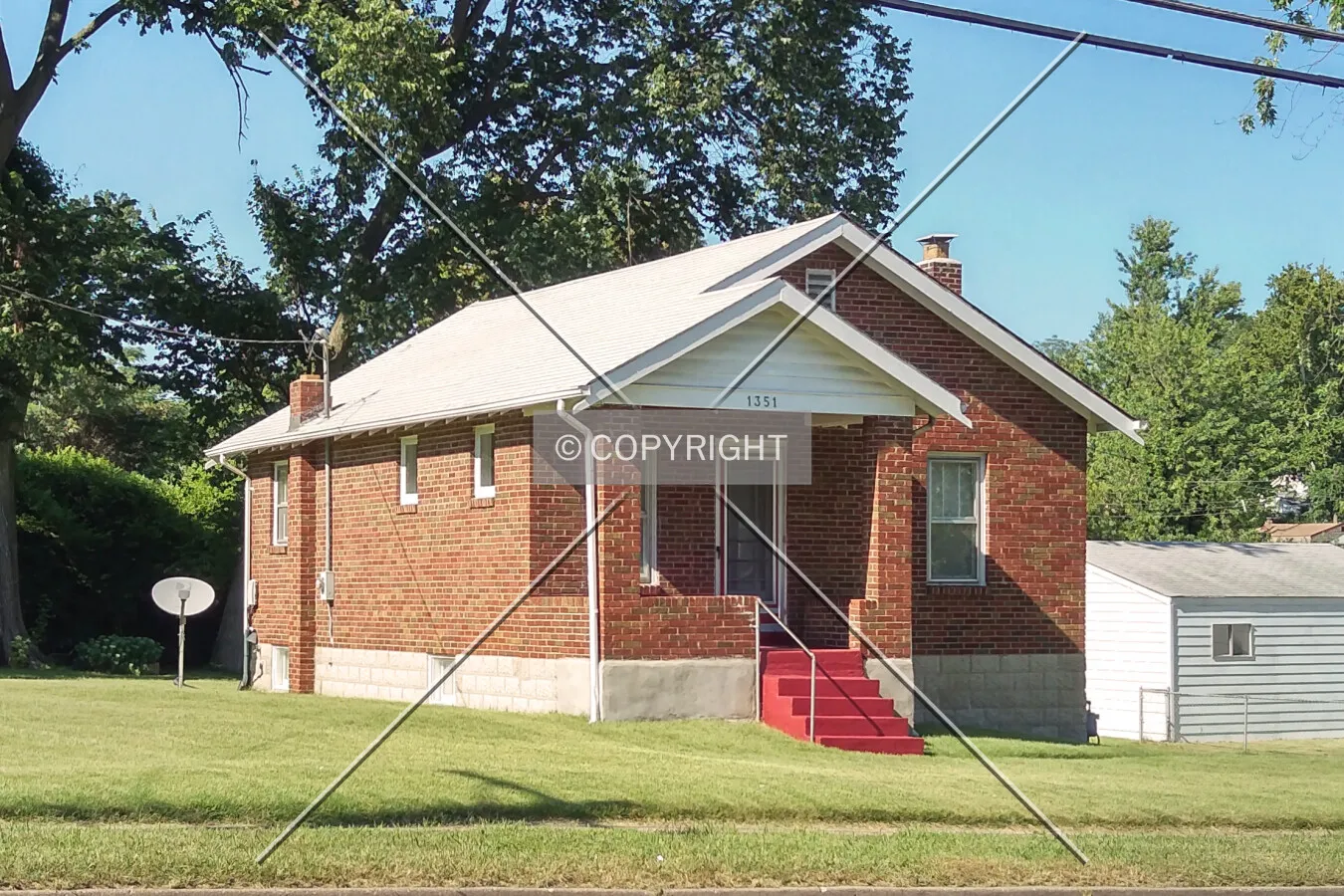 View from the southwest; July 31, 2015