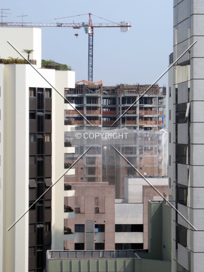 Seen from the 18th floor of a residential building at Rua Diogo Jácome