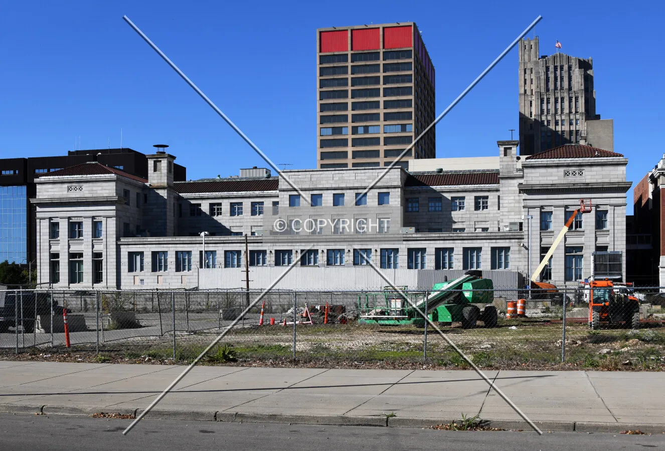 View from the southeast