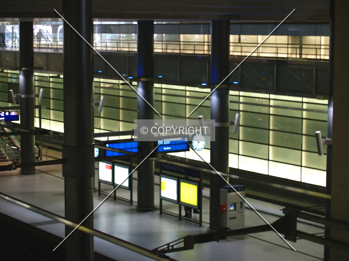 Train line under Potsdamer platz