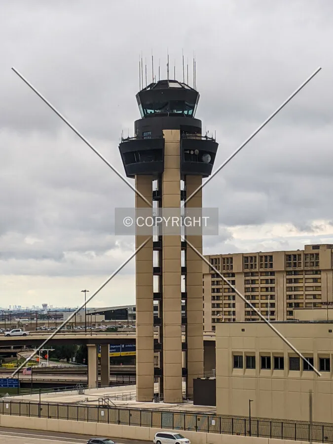 From E Terminal to the southwest