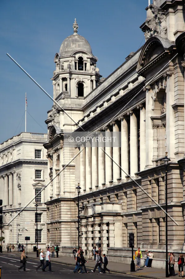 View of the northwest corner tower from Whitehall