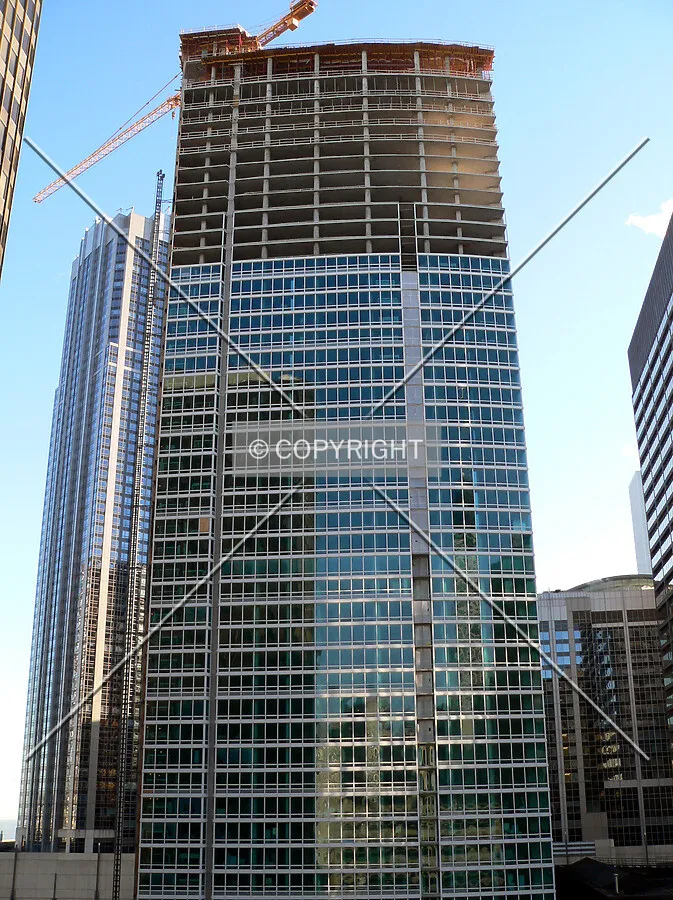View of the northern face from the top of a parking structure