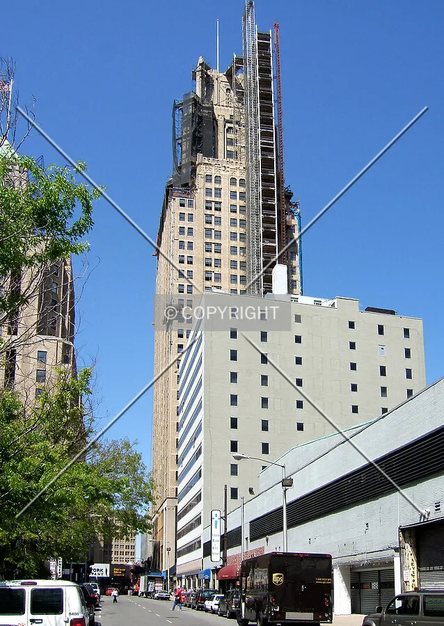 View from the southeast along Commerce Street
