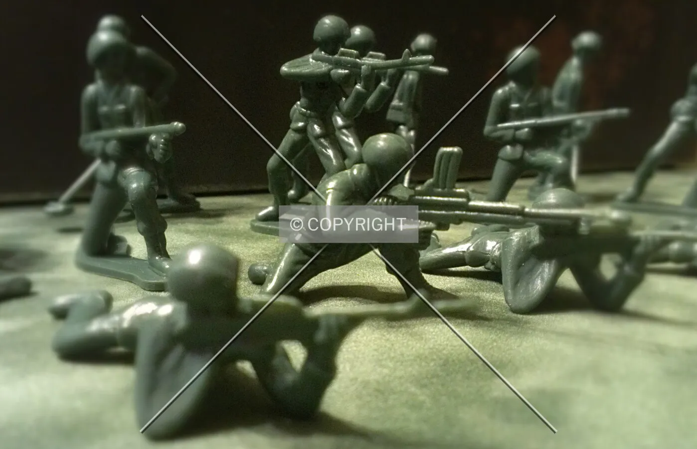 Little green army men