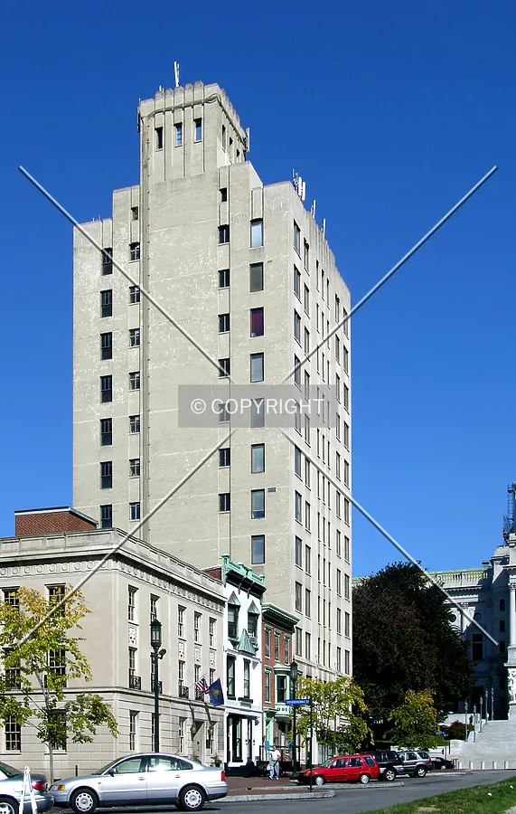 From State Street to the southwest