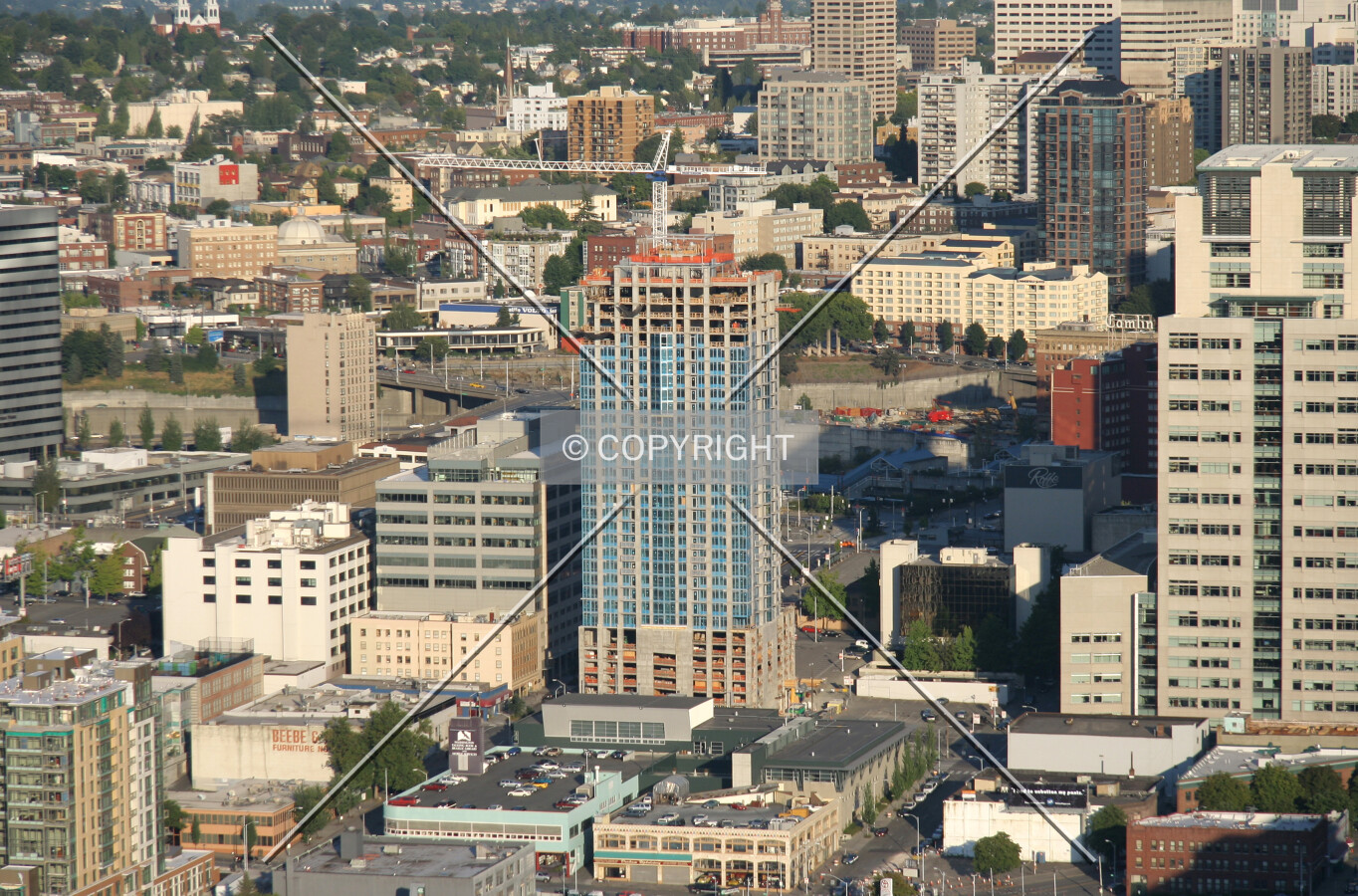As seen from the Space Needle