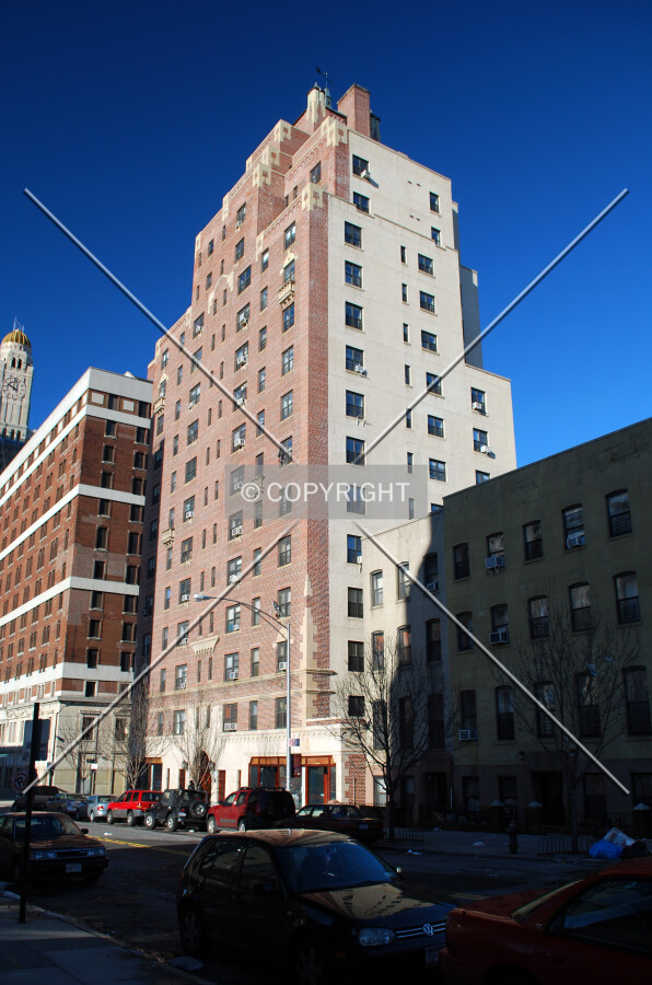 Viewed from the southeast along Hanson Place