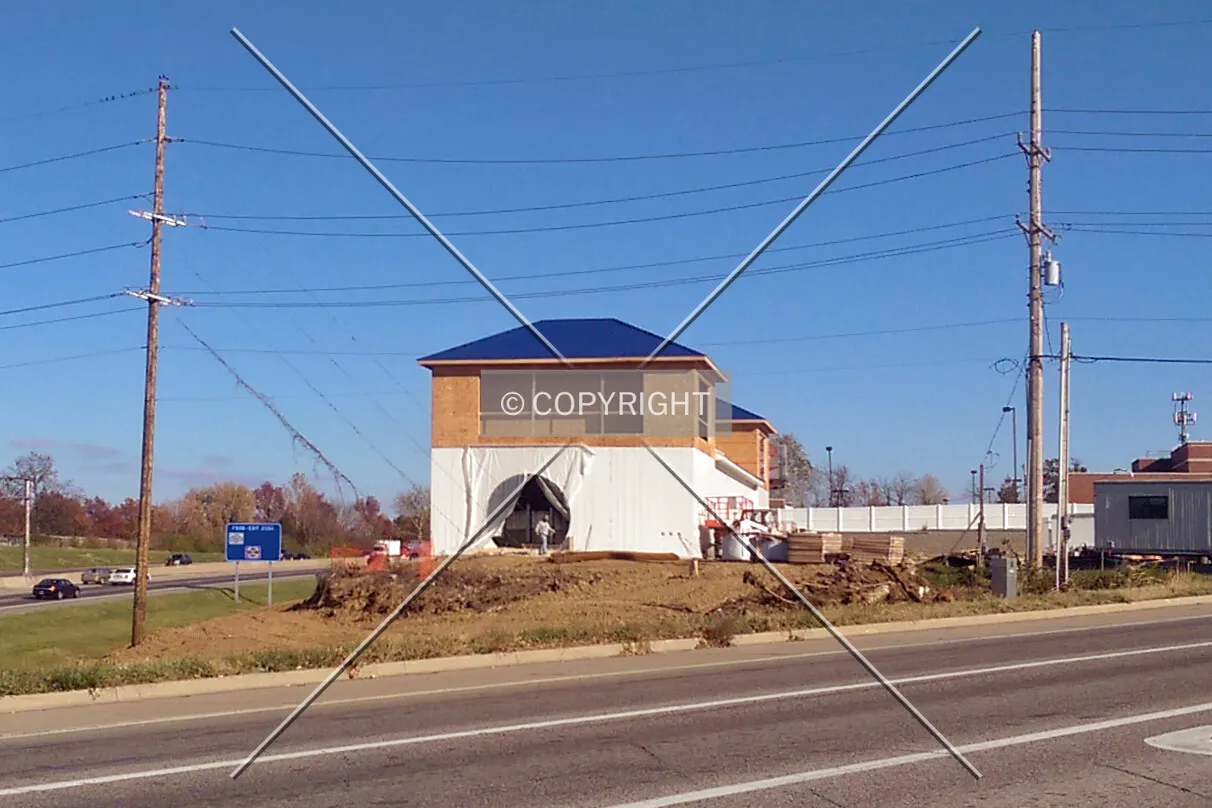 View from the southwest during construction; November 14, 2014