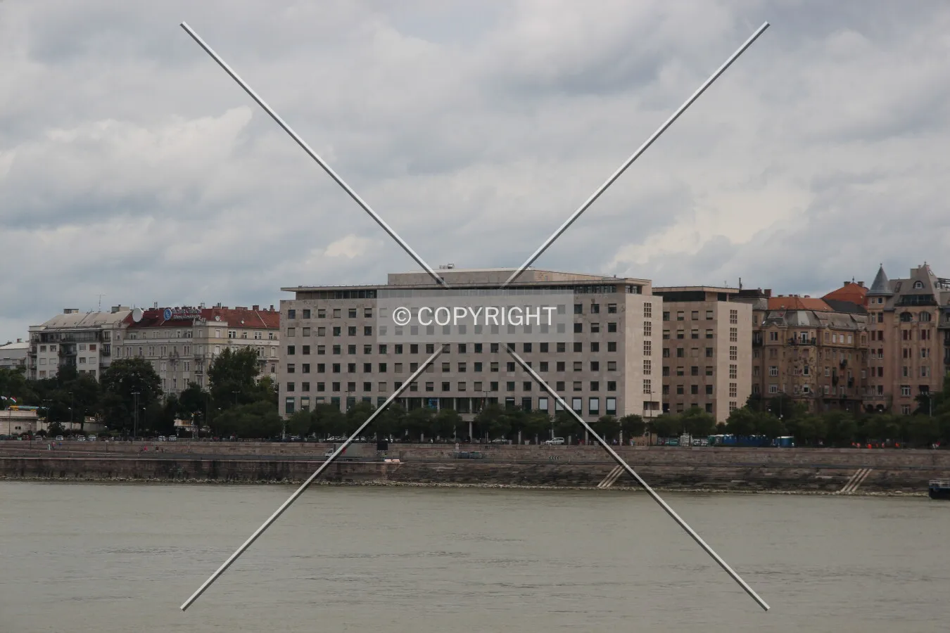 View from the west across the Danube